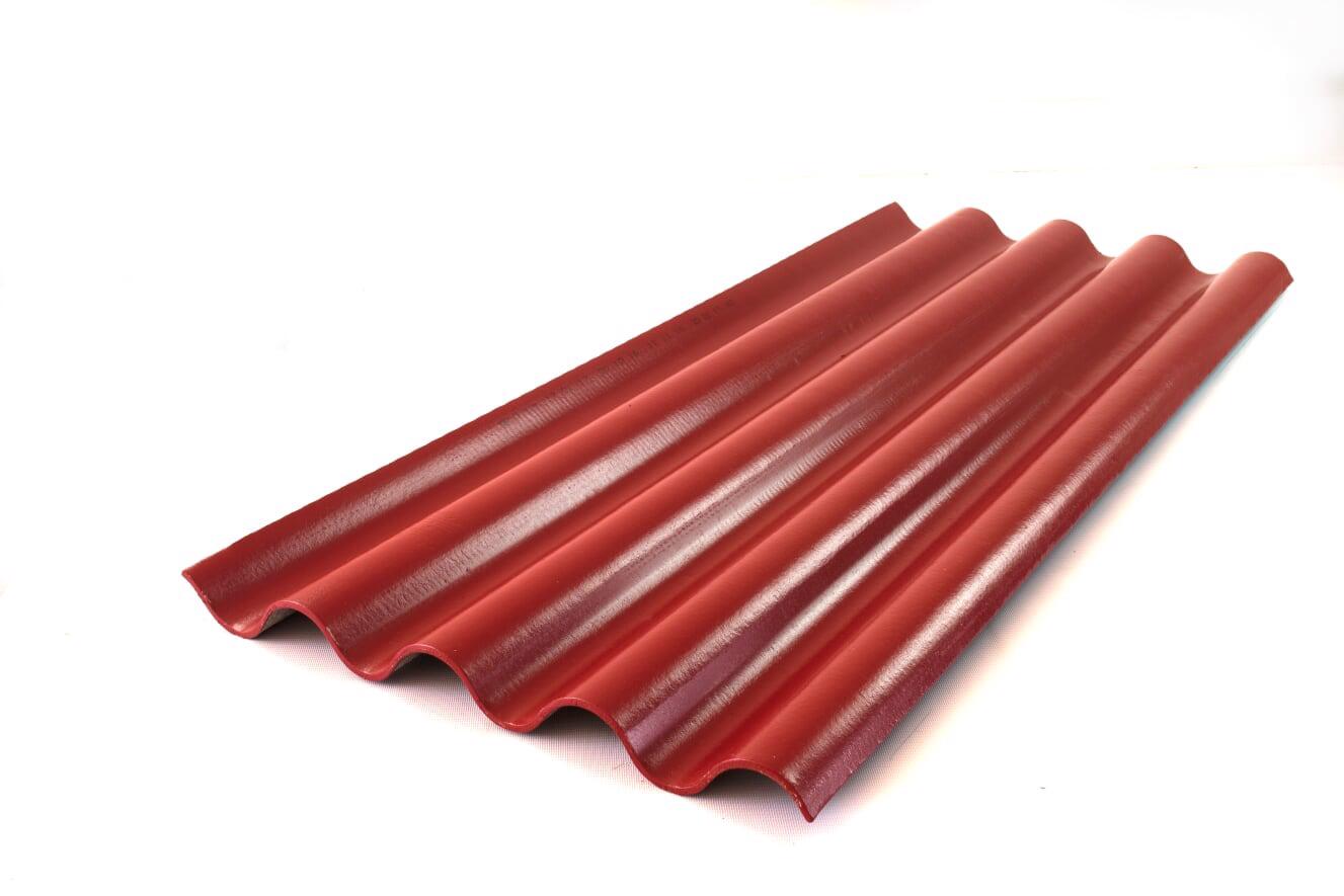 กระเบื้อง 4 ลอน โอฬาร สีตะวันแดง