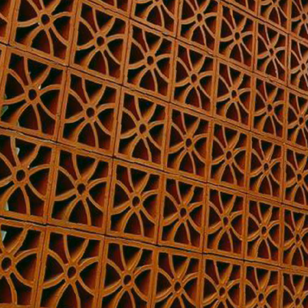 11-00007 อิฐแดงช่องลมใบโคลเวอร์ภาพการใช้งานสินค้า